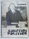 I.G. DUCA , AMINTIRI POLITICE , VOLUMUL II , 1981