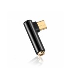 Adaptor USB-C Male la Jack Audio 3.5mm Female cu 4-poli-Culoare Negru