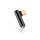 Adaptor USB-C Male la Jack Audio 3.5mm Female cu 4-poli-Culoare Negru