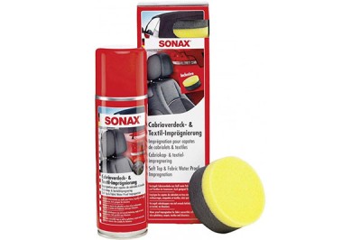 SOLUTIE IMPERMEABILIZARE PENTRU CAPOTE CONVERTIBILE SI MATERIALE TEXTILE 300ML SONAX foto