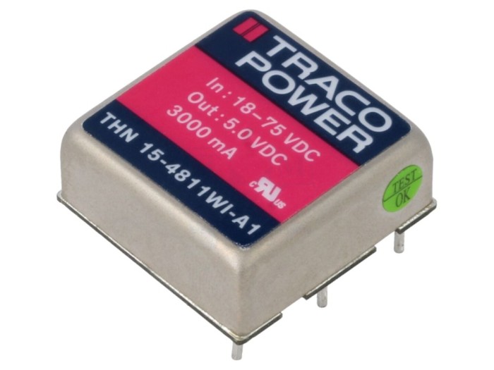 Convertor DC/DC 15W 18-75V 5V 3A