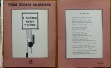 Toma Geroge Maiorescu, Rastimp intre cuvinte, 1985, editia 1 cu autograf catre Iozsef Balogh