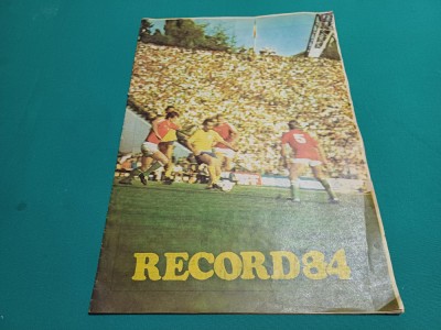MAGZIN SPORTIV RECORD 84 * SPORT * FOTBAL *1984 *27 foto