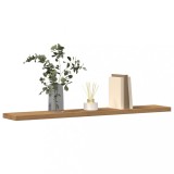 Gossi Placi Biblioteca 4 Buc Stejar Artizanal 60x10x1.5cm Lemn Rafturi Perete Suspendate Living