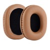 Set 2 bureti Edman pentru casti Audio-Technica ATH M50X, M50XBT, M50, M40X, M30, M20, M10, ATH-MSR7, Piele ecologica, Maro