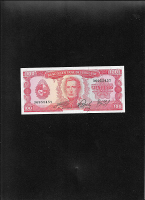 Uruguay 100 pesos 1967 seria36955457 foto