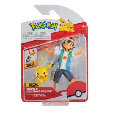 Pokemon Set 2 figurine articulate Ash &amp; Pikachu