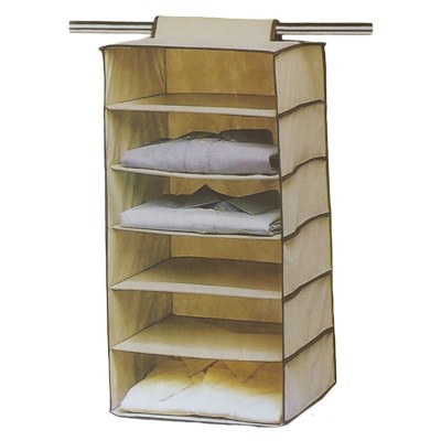 Organizator textil, dulap pliabil 60x30x30 cm, 6 rafturi depozitare foto