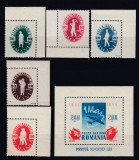 ROMANIA 1946 LP 195 LP 196 - 1 MAI ZIUA MUNCII SERIE SI COLITA MNH, Nestampilat