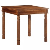 Masă Bucătărie VidaXL Acacia 80x80 cm Lemn Masiv Maro Mierii Scaun Sufragerie
