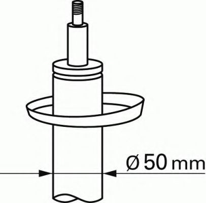 Amortizor AUDI A3 Cabriolet (8P7) (2008 - 2013) SACHS 400 050