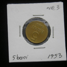 M1 C10 - Moneda foarte veche 10 - Romania - 5 banI - 1953