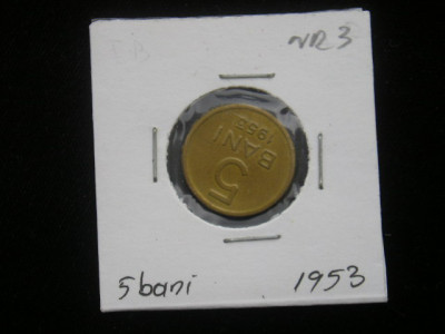 C10 10 - Moneda foarte veche - Romania - 5 banI - 1953 foto
