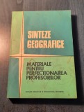 Sinteze geografice materiale pentru perfectionarea profesorilor Valeria Velcea