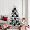 VidaXL Set de Globuri de Crăciun 9 pcs Negru 42018858