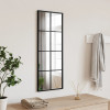 Oglinda de perete, negru, 30x80 cm, dreptunghiulara, fier GartenMobel Dekor, vidaXL