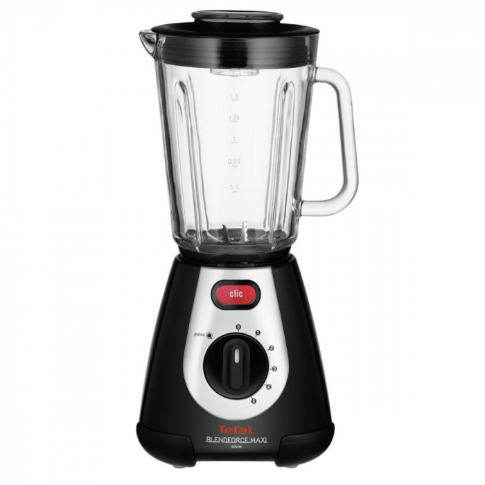 Blender Tefal BlendForce Maxi BL233838, 600W, 5 trepte, 1.5 L, Cutit cu 6 lame