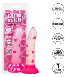 Dildo cu Ventuza Glow Stick Heart CalExotics, Fosforescent