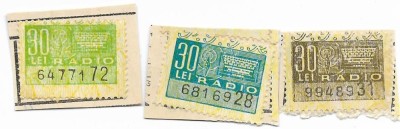 Timbre P.T.T.R. radio, 1968 - neobliterate foto
