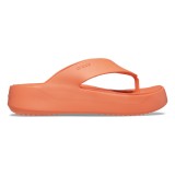 Slapi Crocs Getaway Platform Flip Portocaliu - Sunkissed, 36 - 39