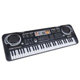 Cumpara ieftin Orga electronica copii 61 clape MQ-6106 cu microfon, 16 instrumente, ritmuri, inregistrare, redare, negru