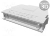 Carcasă mufă TE Connectivity 50 pini ecranată, fixare clichet oțel drept AMPLIMITE