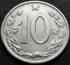 Moneda 10 HALERU - RS CEHOSLOVACIA, anul 1963 * cod 4396, Europa, Aluminiu