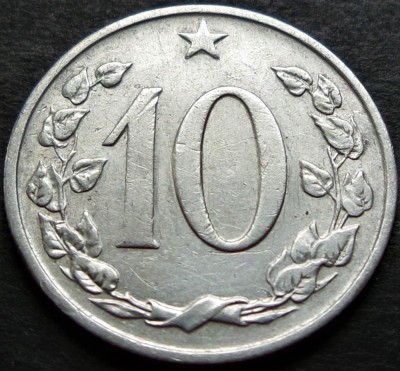Moneda 10 HALERU - RS CEHOSLOVACIA, anul 1963 * cod 4396 foto