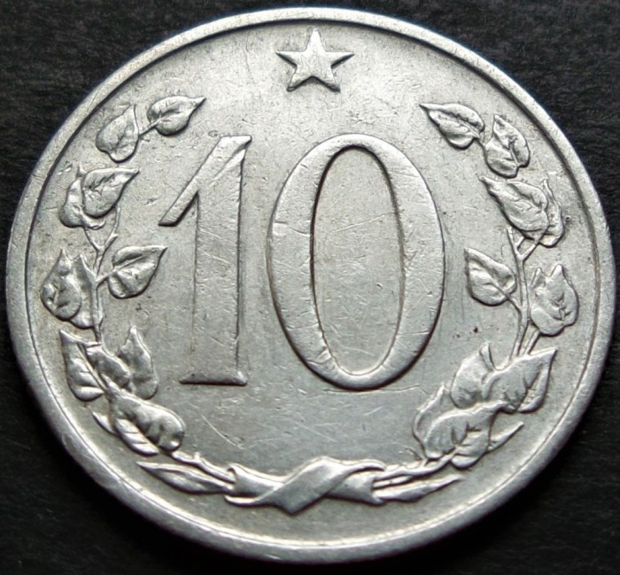 Moneda 10 HALERU - RS CEHOSLOVACIA, anul 1963 * cod 4396