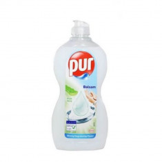 Detergent de Vase Lichid PUR Power 5 Aloe Vera, 450 ml, Extract de Aloe Vera, Pur Detergent de Vase, Detergent de Vase Manual, Detergent Lichid pentru