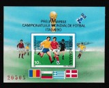 Cumpara ieftin Romania 1990 - C.M. FOTBAL ITALIA &#039; 90 - Colita nedantelata - MNH, Nestampilat