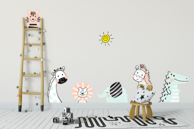 Sticker decorativ - Cute animals foto