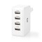 Alimentator incarcator 220V - USB 24W 2x2.4A 2x1A alb NEDIS