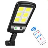 Соларна LED лампа, 120 COB, дистанционно управление, 3 режима на светене, 24 x 12 см, 3800mAh, Oem