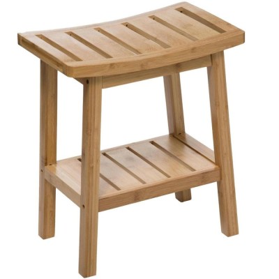 Taburet depozitare 5Five Bambou Natural, bambus, 40x25x46 cm, natur Household NewTrend foto