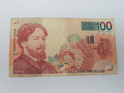 Belgia 100 Francs 1995 foto