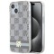 Husa iPhone 15 Plus - DKNY IML Checkered Mono Pattern &amp; Printed Stripes MagSafe (DKHMP15MHCPTSE) - Beige