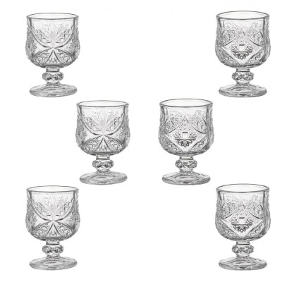 Set Pahare Sticlă, Model cu Picior, Capacitate 28ml, 6 Bucăți foto