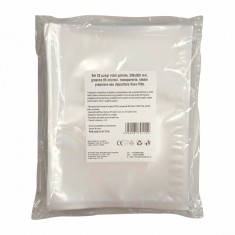 Pungi vidat gofrate, 250x300 mm, grosime 85 microni, transparente set 25 bucati