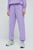 Champion pantaloni de bumbac culoarea violet