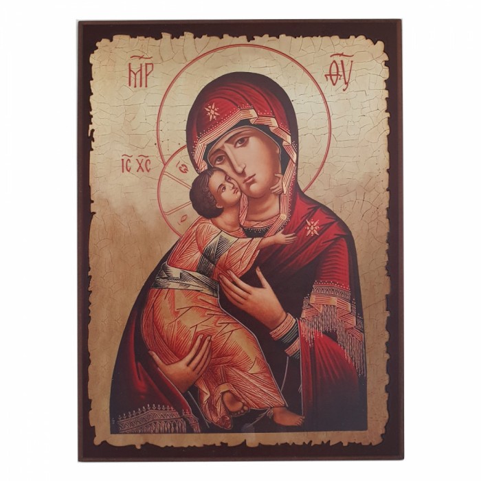 Icoana pe lemn Maica Domnului Vladimir