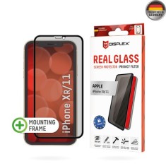 Folie pentru iPhone XR / 11 - Displex Real Glass Privacy Full Cover - Black foto