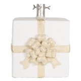 Cumpara ieftin Suport brad Craciun ceramica alba crem 26x24x33 cm