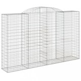 Cumpara ieftin Cos gabion arcuit, 300x50x180/200 cm, fier galvanizat