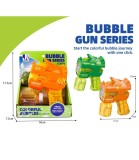 Pistol de Sapun cu Bule si Lumina, 6 Orificii, Plastic, pentru Copii peste 3 ani, Cutie Deschisă