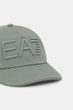 EA7 Emporio Armani șapcă culoarea turcoaz, cu imprimeu, AF13150.7X000052