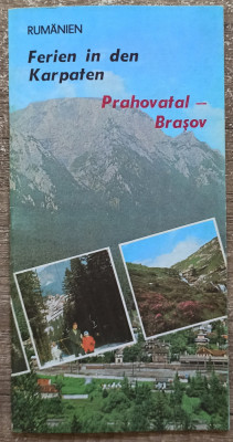 Pliant promovare Valea Prahovei si Brasov din perioada comunista foto