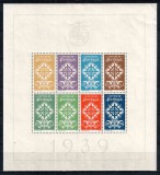 Portugalia 1940, Mi #606-613 = Bl 1**, prima colita (bloc), Legiunea Portugheza, MNH, cota 850 &euro;!