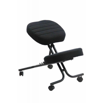 Scaun ergonomic Kneeling Chair, inaltime 60 cm, suporta maxim 100 kg, negru foto