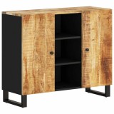 Cumpara ieftin Servanta cu 2 usi, 90x33x75 cm, lemn masiv de mango